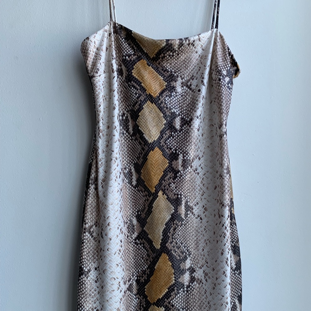 Snake print Mini Dress